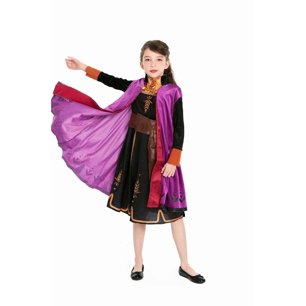 Costume Frozen II Princess Anna Dress + Cape