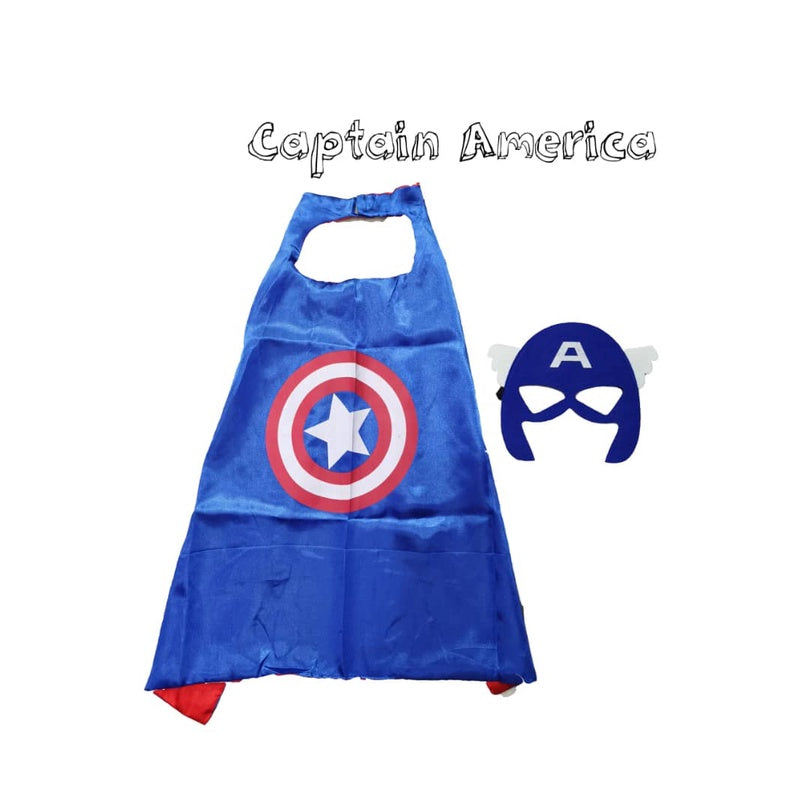 Super Hero Cape with Mask (Kids Party)