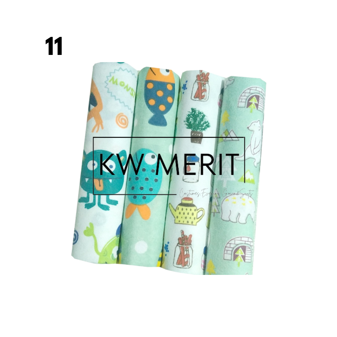 [Kiddiony] Baby Receiving Blanket 4pcs Set (Big)