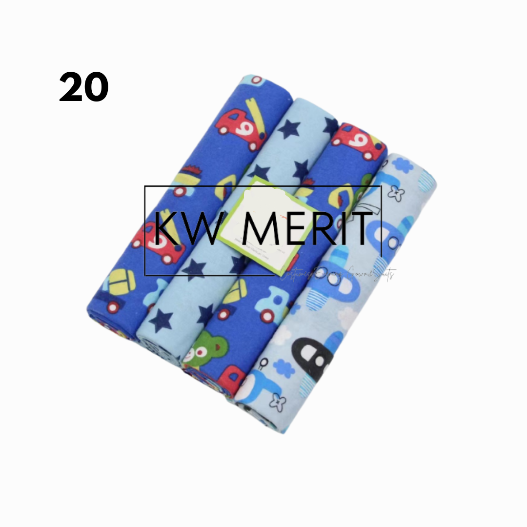 [Kiddiony] Baby Receiving Blanket 4pcs Set (Big)