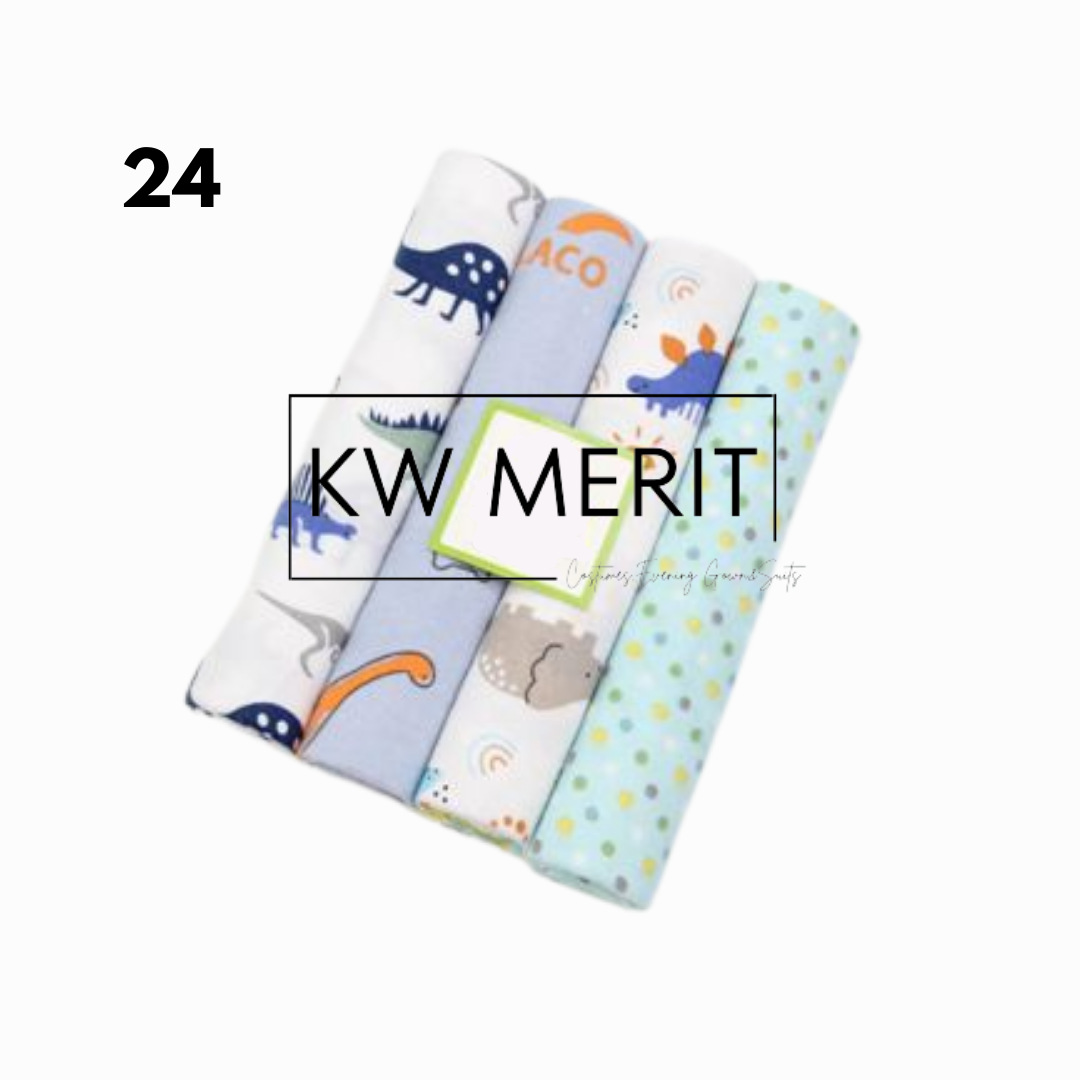 [Kiddiony] Baby Receiving Blanket 4pcs Set (Big)