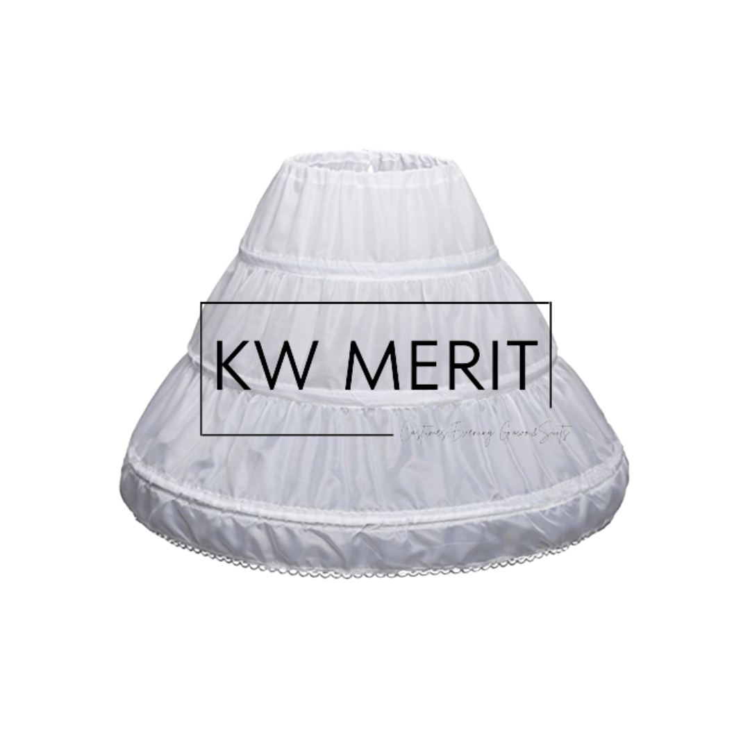 KIDS Wedding Dress Petticoat Underskirt Cancan Lolita Bridal Wedding Dress Skirt Support Pengembang Gaun