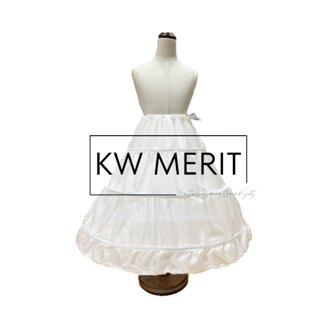 KIDS Wedding Dress Petticoat Underskirt Cancan Lolita Bridal Wedding Dress Skirt Support Pengembang Gaun