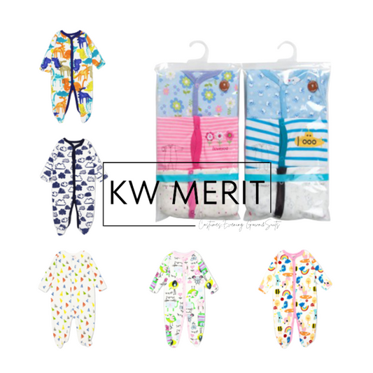 [Kiddiony] Baby Sleepsuit 3pcs Set