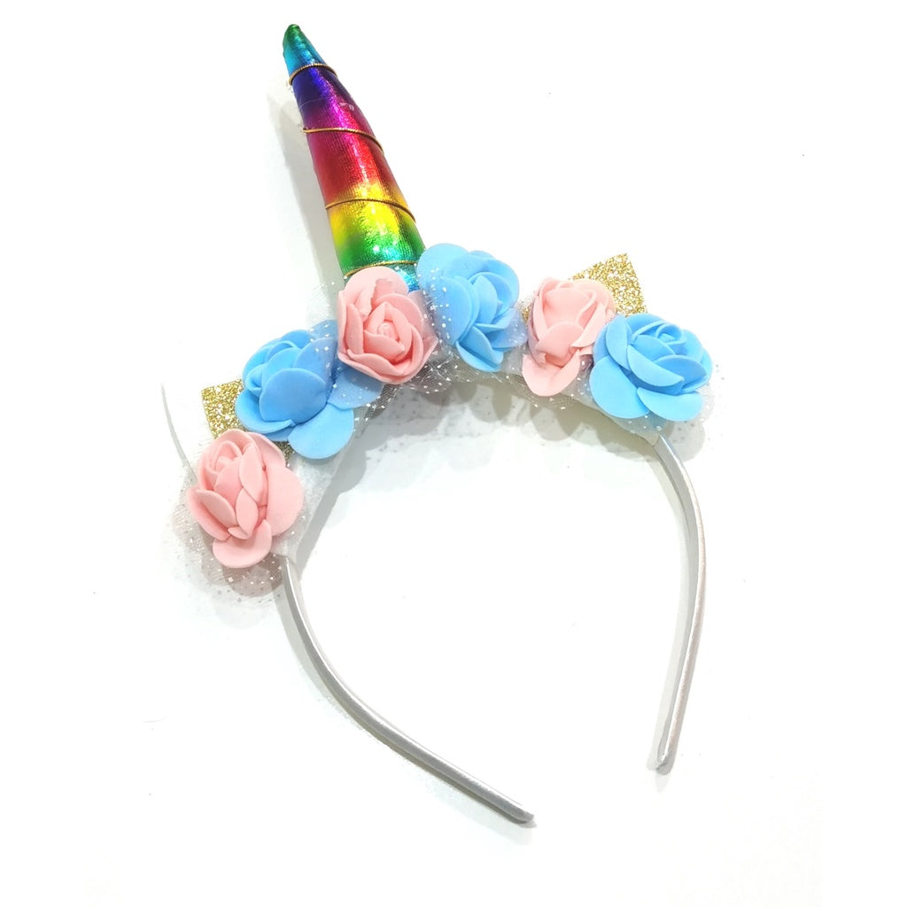 Unicorn Hairband (6 Flower) (Kids)