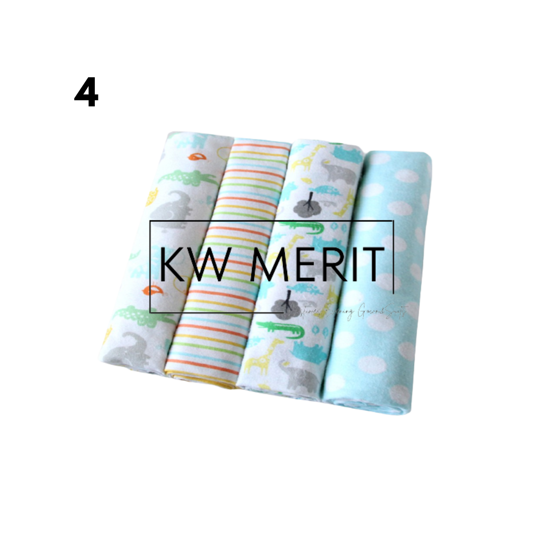 [Kiddiony] Baby Receiving Blanket 4pcs Set (Big)