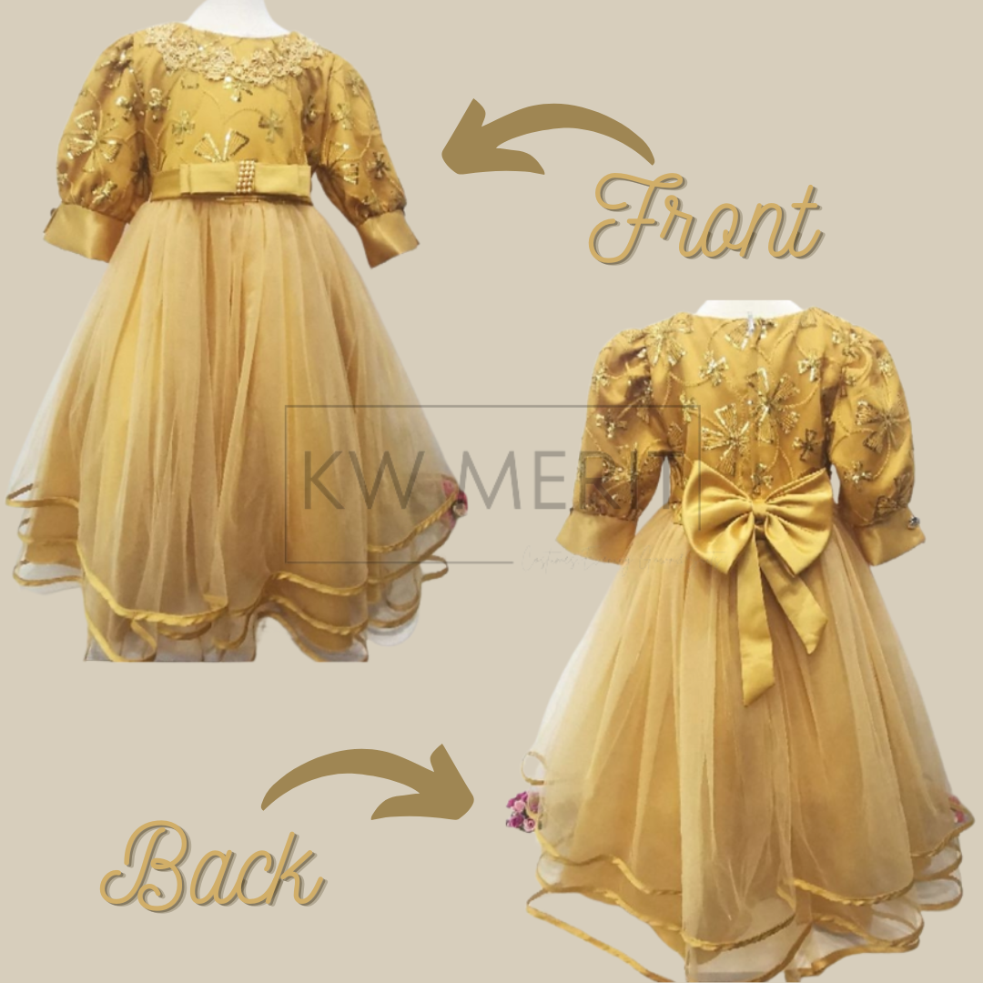 [Smoothies Kids] Cotton Lace Maxi Premier Gown [2Y - 12Y]