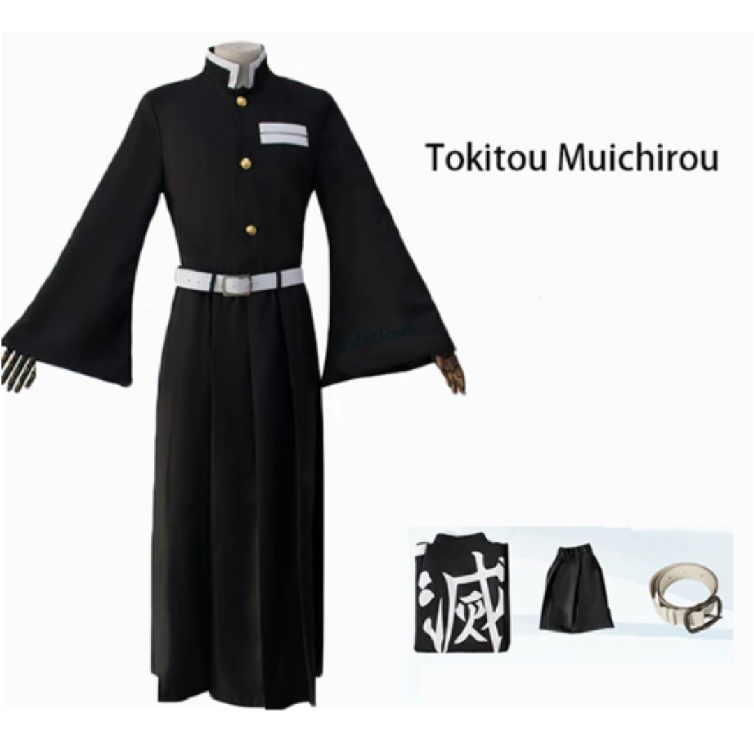 Malaysia Ready Stock Budak Cosplay costume Clothes Anime Demon Slayer Cosplay dress Tanjirou/Nezuko/Kyoujurou suit Party Event