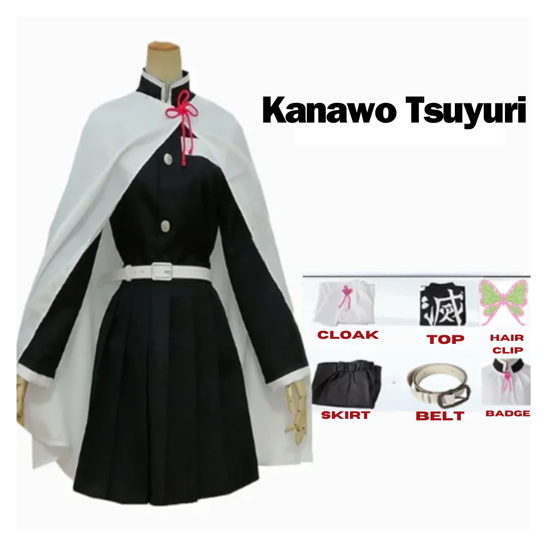 Malaysia Ready Stock Budak Cosplay costume Clothes Anime Demon Slayer Cosplay dress Tanjirou/Nezuko/Kyoujurou suit Party Event