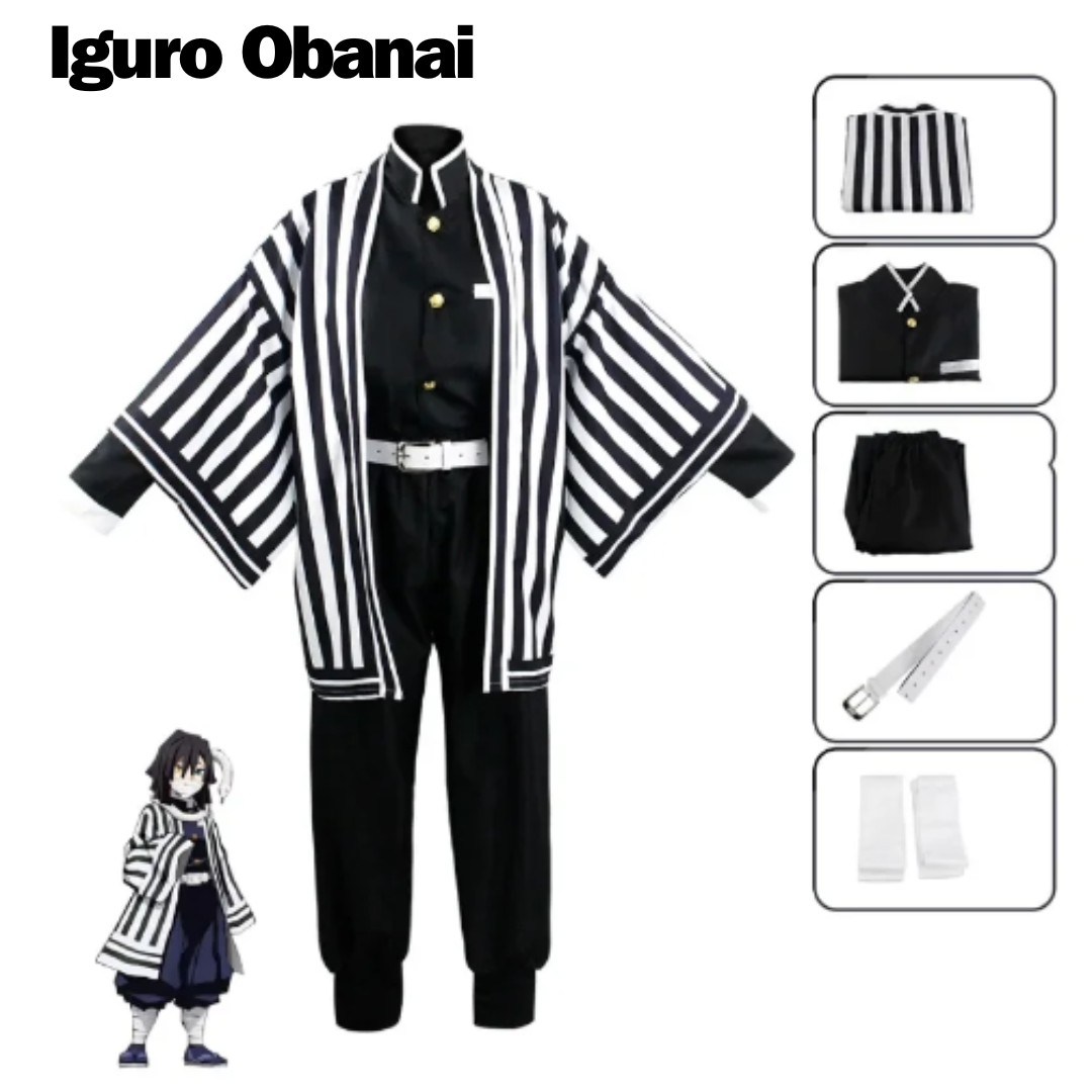 Malaysia Ready Stock Budak Cosplay costume Clothes Anime Demon Slayer Cosplay dress Tanjirou/Nezuko/Kyoujurou suit Party Event