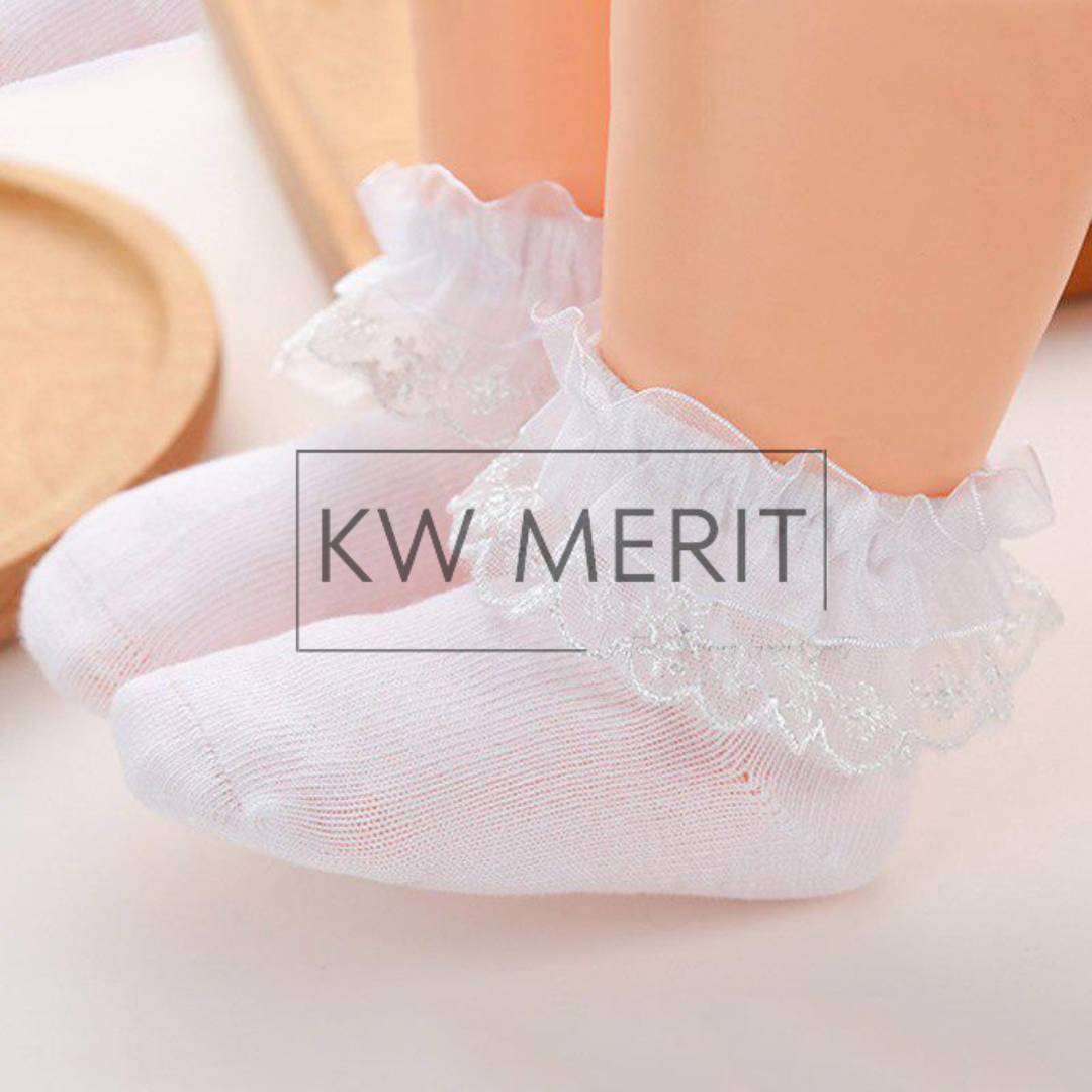 Newborn Lace Socks Children Socks Baby Girl Lace Socks Lace Mesh Cotton Thin Lace Socks