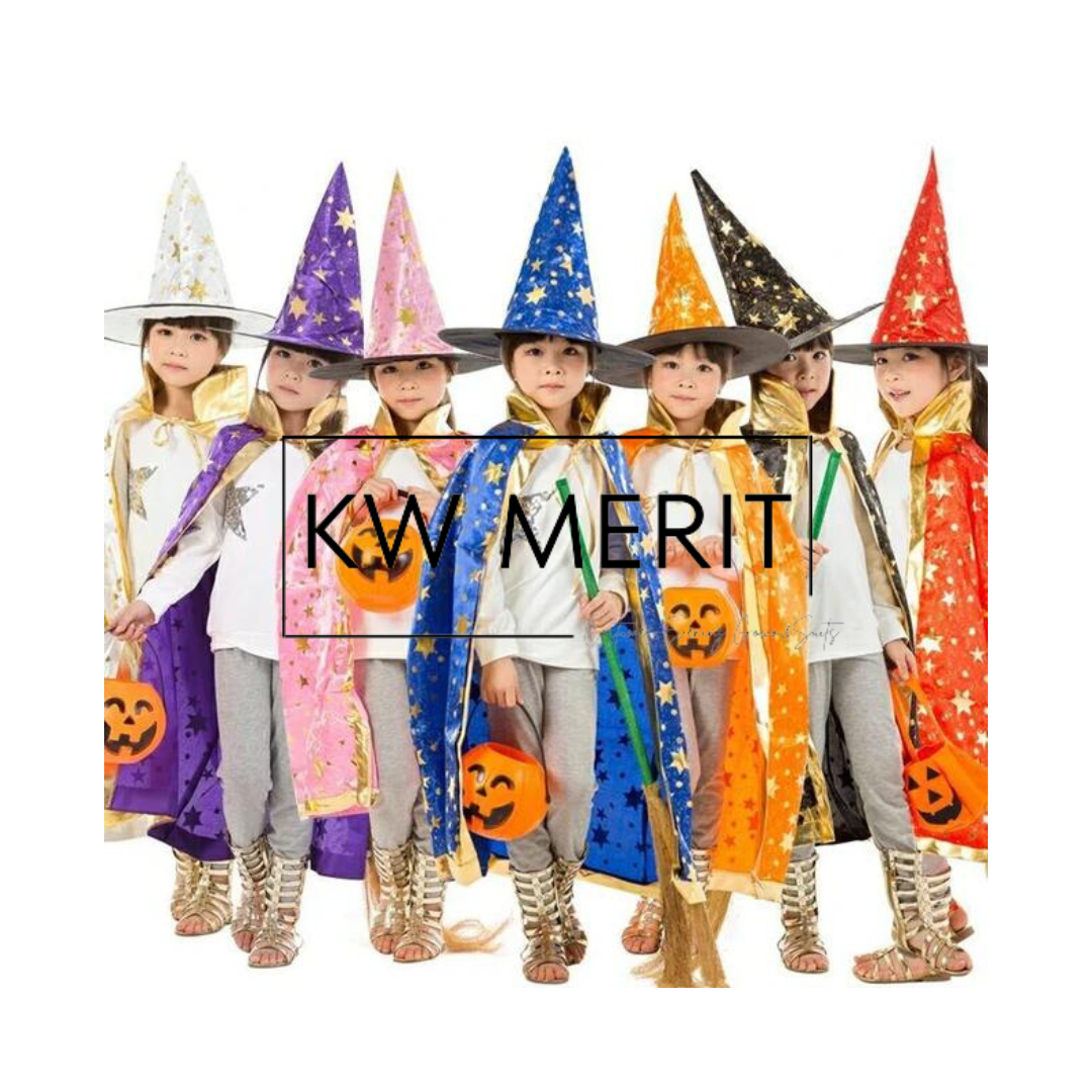 Halloween Kids Colorful Shining Cape