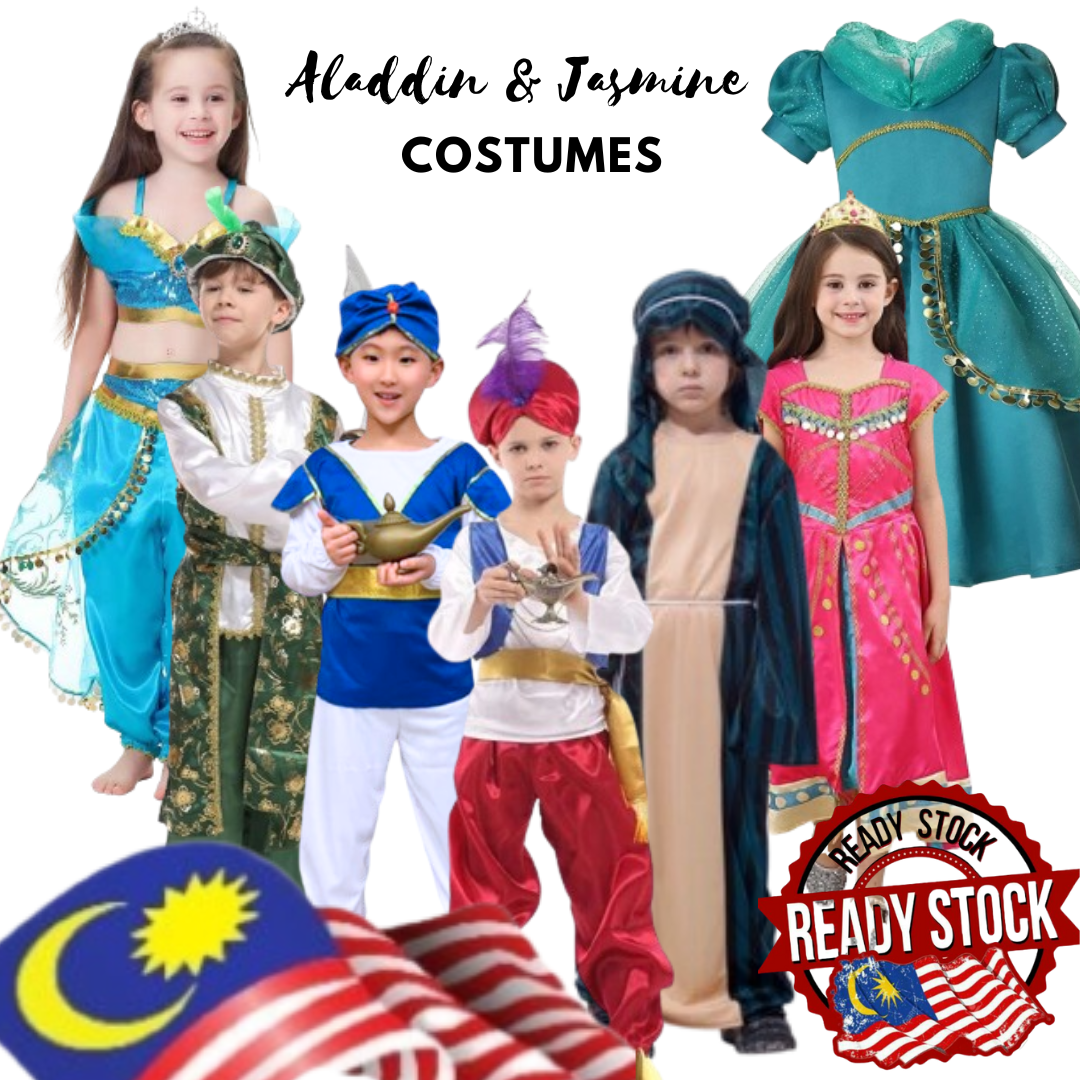 Arabian Costume, Jasmine Little Warrior Cosplay kids