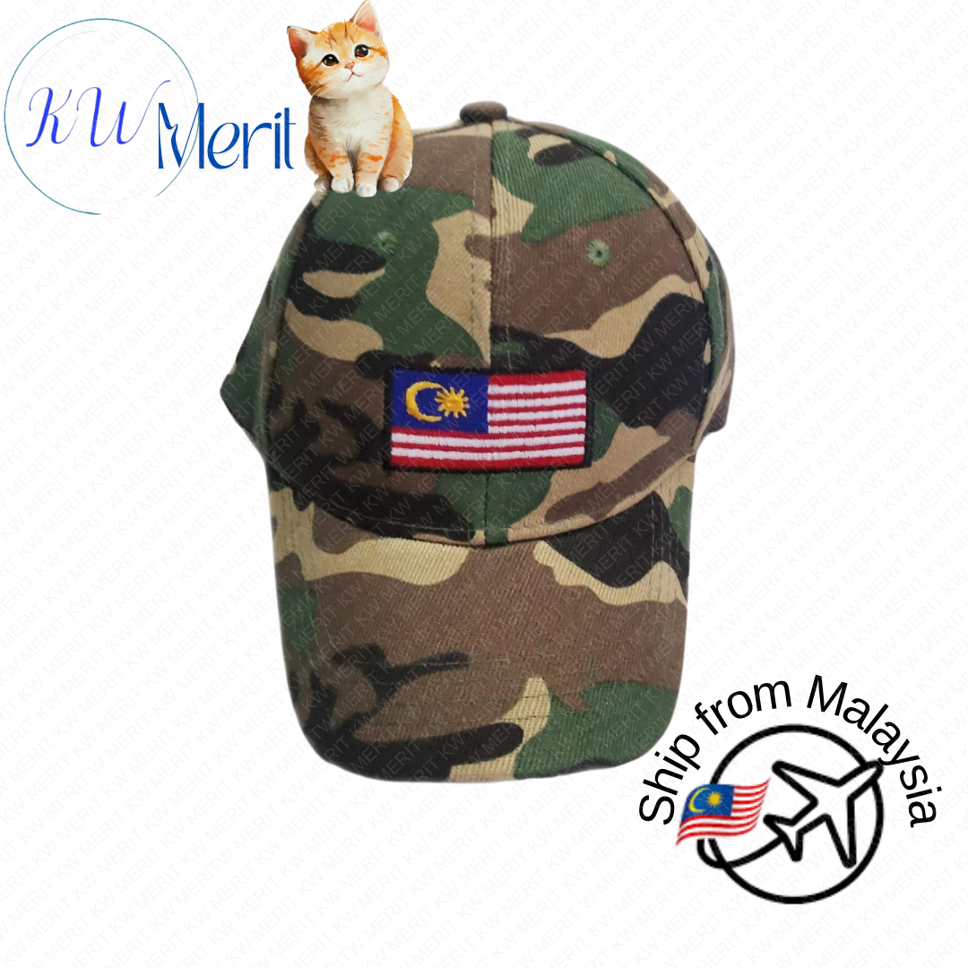 Topi Camouflage Kids Unisex Cap Malaysia (Model Airforce, Askar, Pilot, Police, SWAT, Army) untuk Hari Malaysia dan Merdeka