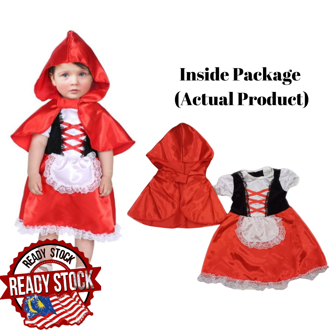 Red Riding Hood Baby Kids Adults Halloween Costume Cosplay Party Event Annual Dinner