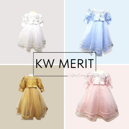 [Smoothies Kids] Cotton Lace Maxi Premier Gown [2Y - 12Y]