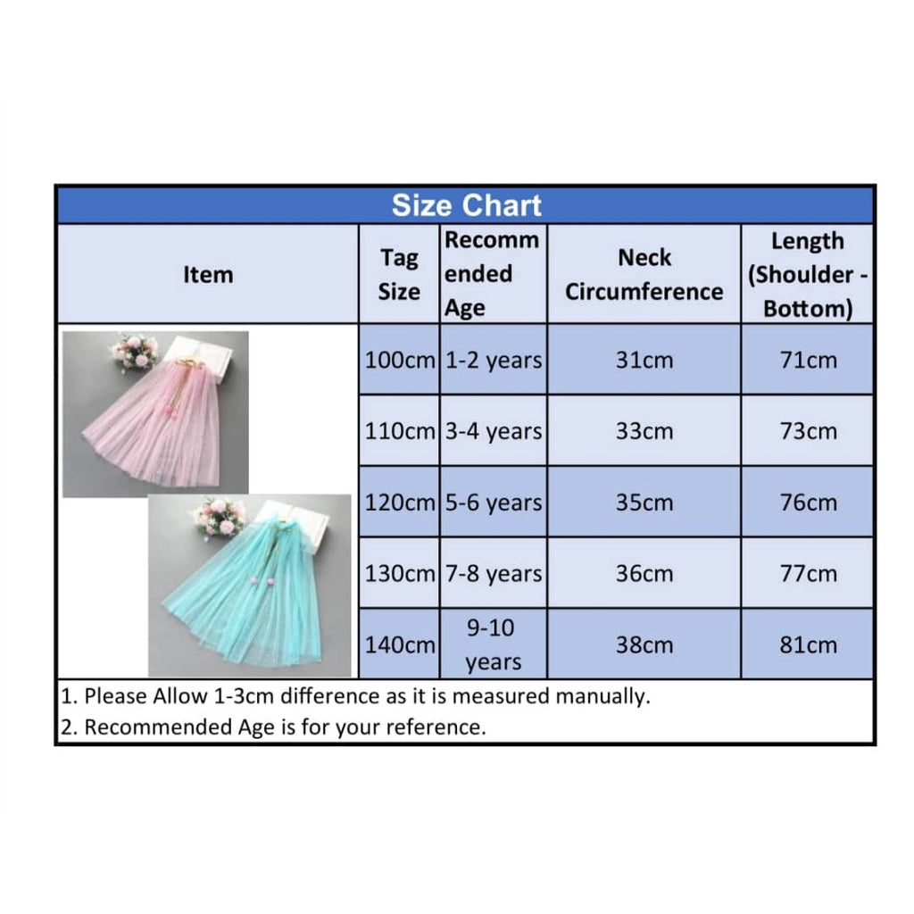 Kids Costume Veil (Various Function)