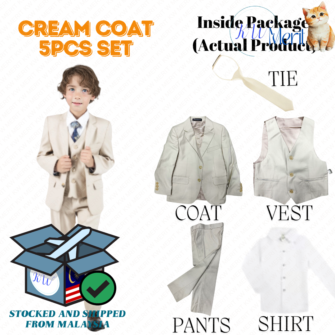 Kids Blazer (90-170) Budak (1-15 Y) Blazer 1-15 Years Old Boy Leisure Blazer Formal Casual