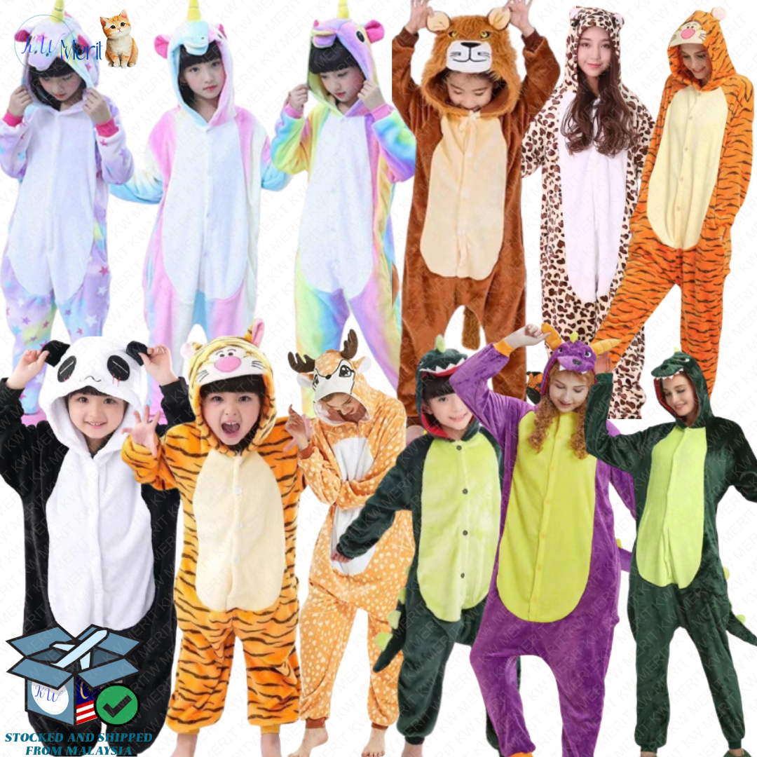 Costume Unicorn, Dinosaur, Lion, Tiger, Leopard, Deer Kids Cosplay Event Party Halloween