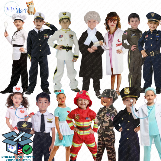 Costume Occupation (Sizes)[Doctor,AirForce,Pollice,Soldier,Navy,Nurse,Lawyer,Fireman,Pilot]