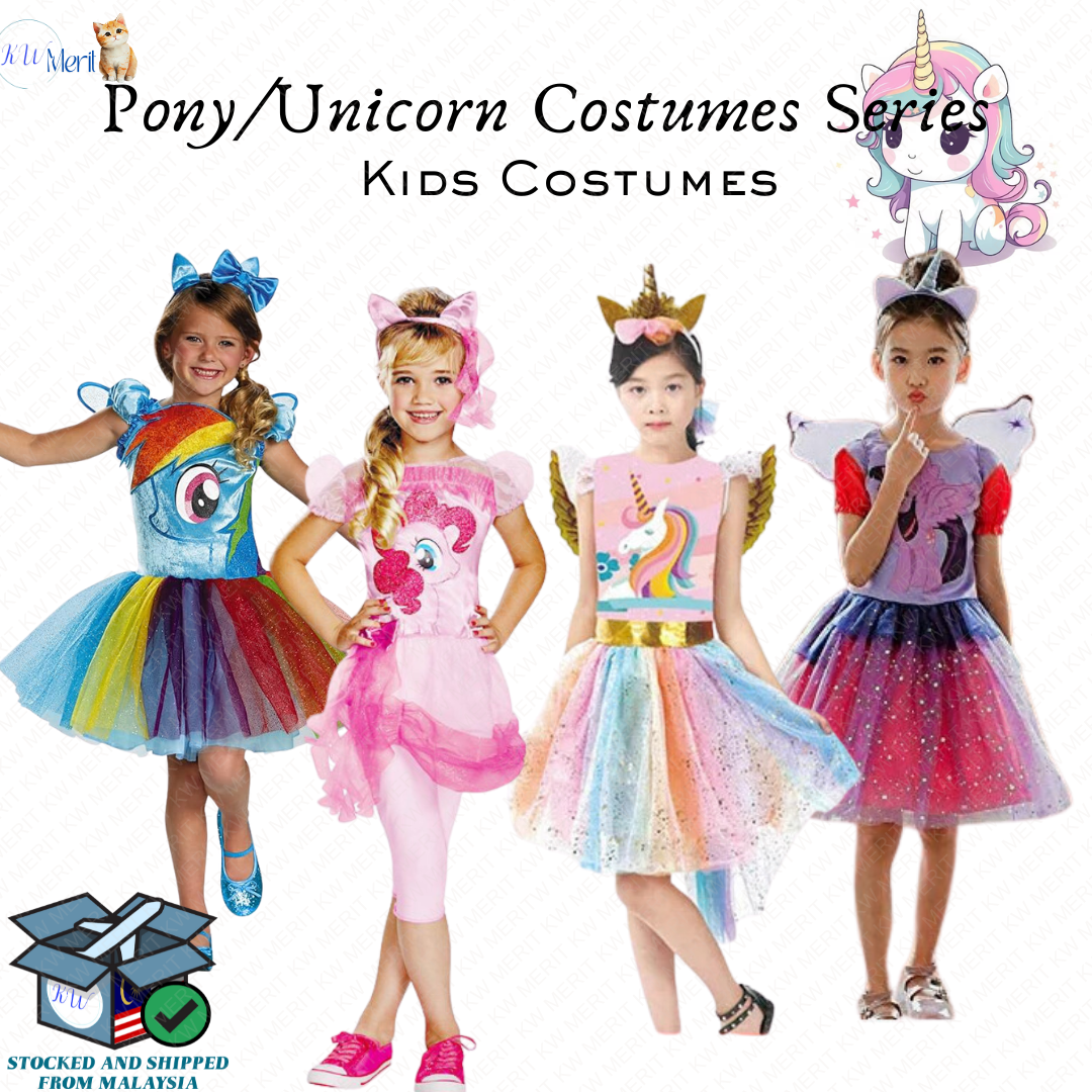 Unicorn Dreams & Little Pony Adventures Kids’ Costumes Cosplay Event Halloween Party