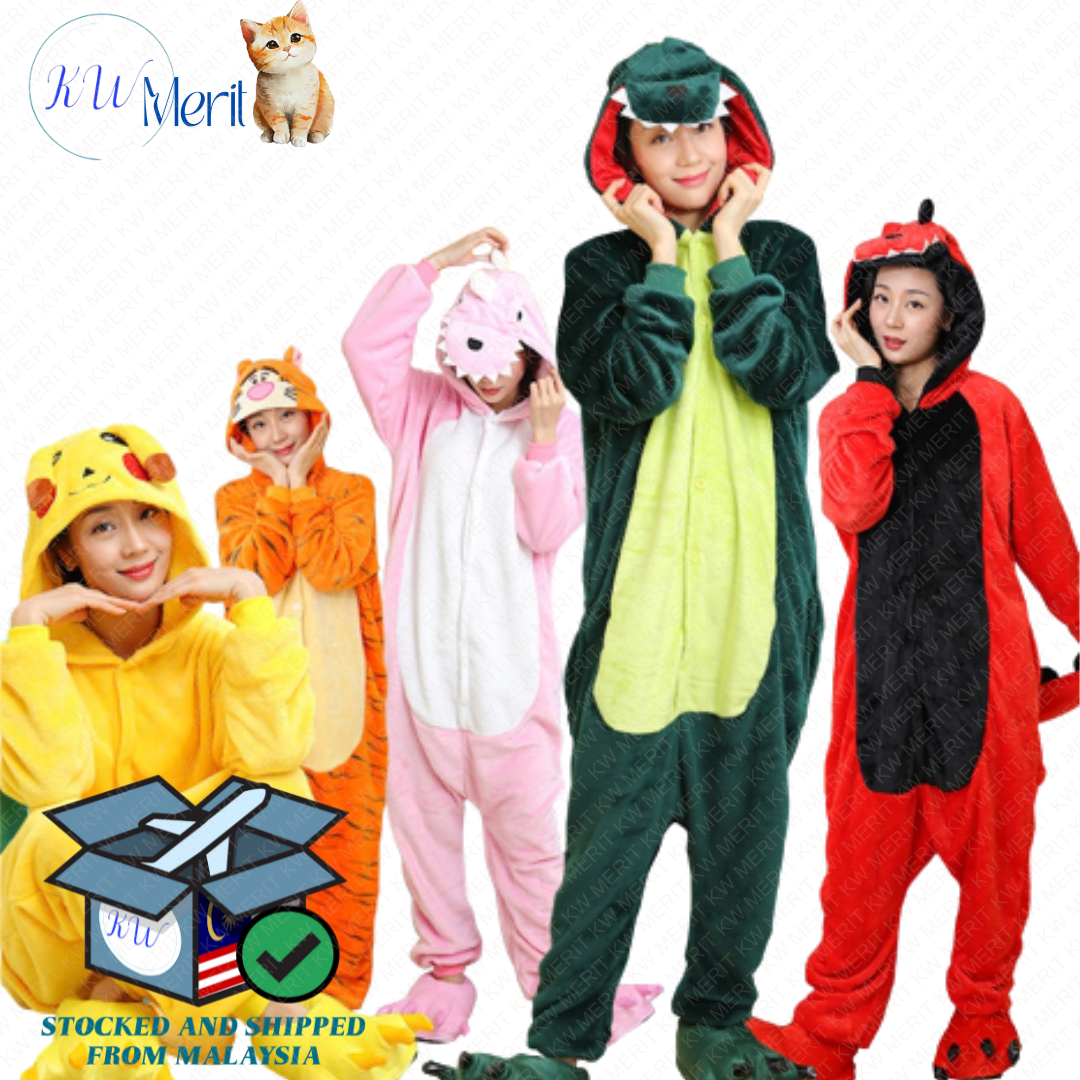 Kigurumi Onesies Adult Animal Cartoon Pajamas Jumpsuit Girls Boys Cosplay Costumes