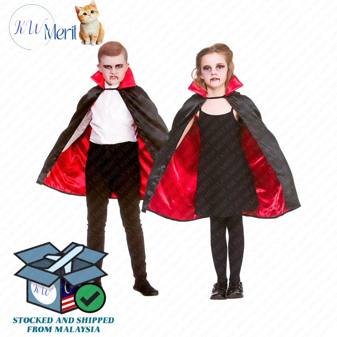 Costume Halloween Cape kids & adult party event cloak