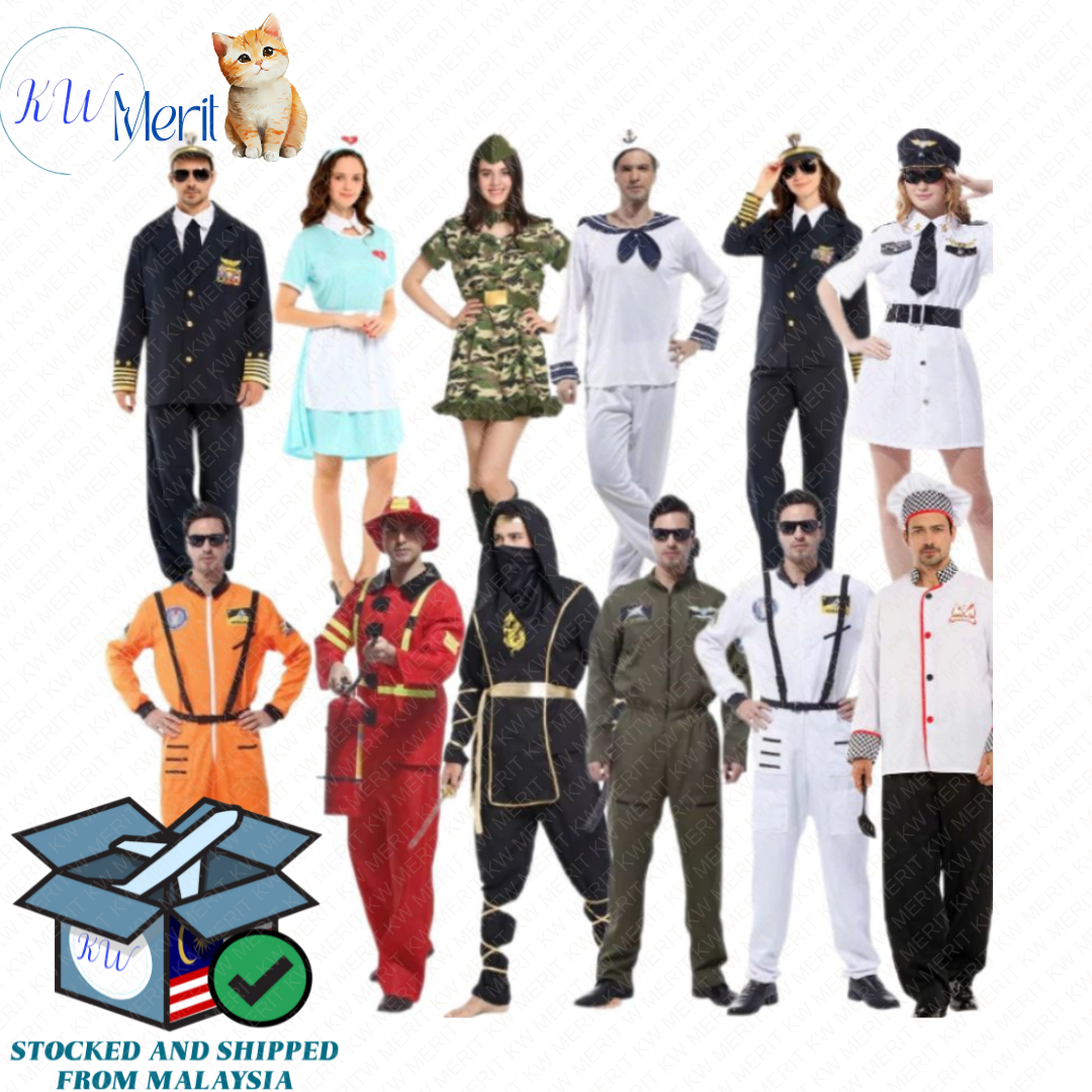 Adult Unisex Occupation Costume Event Cosplay Party Halloween Festives