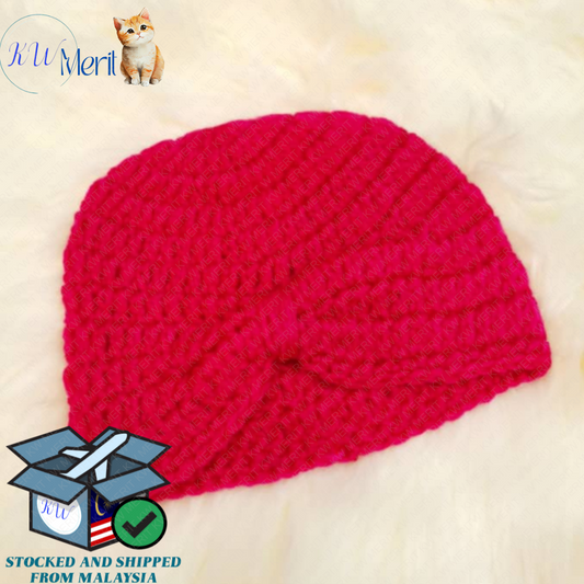 100% Handmade Knit Turban (Toddler) - Plain Series