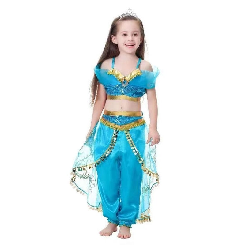 Arabian Costume, Jasmine Little Warrior Cosplay kids