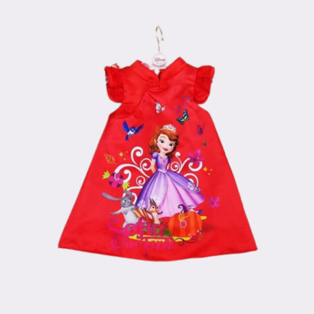 CNY Cartoon Dress (Cheongsam Style) Pony Sofia