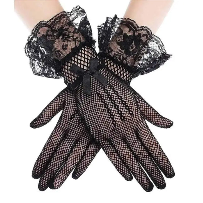 Ready Stock Princess Kids Girl Glove Event Party Various Design Mesh