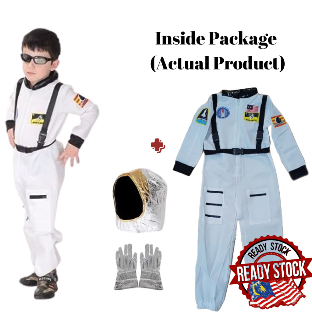 Kids & Adult Astronaut Costume Cosplay Event Party Halloween Occupation Career Kerjaya Angkasawan Appollo