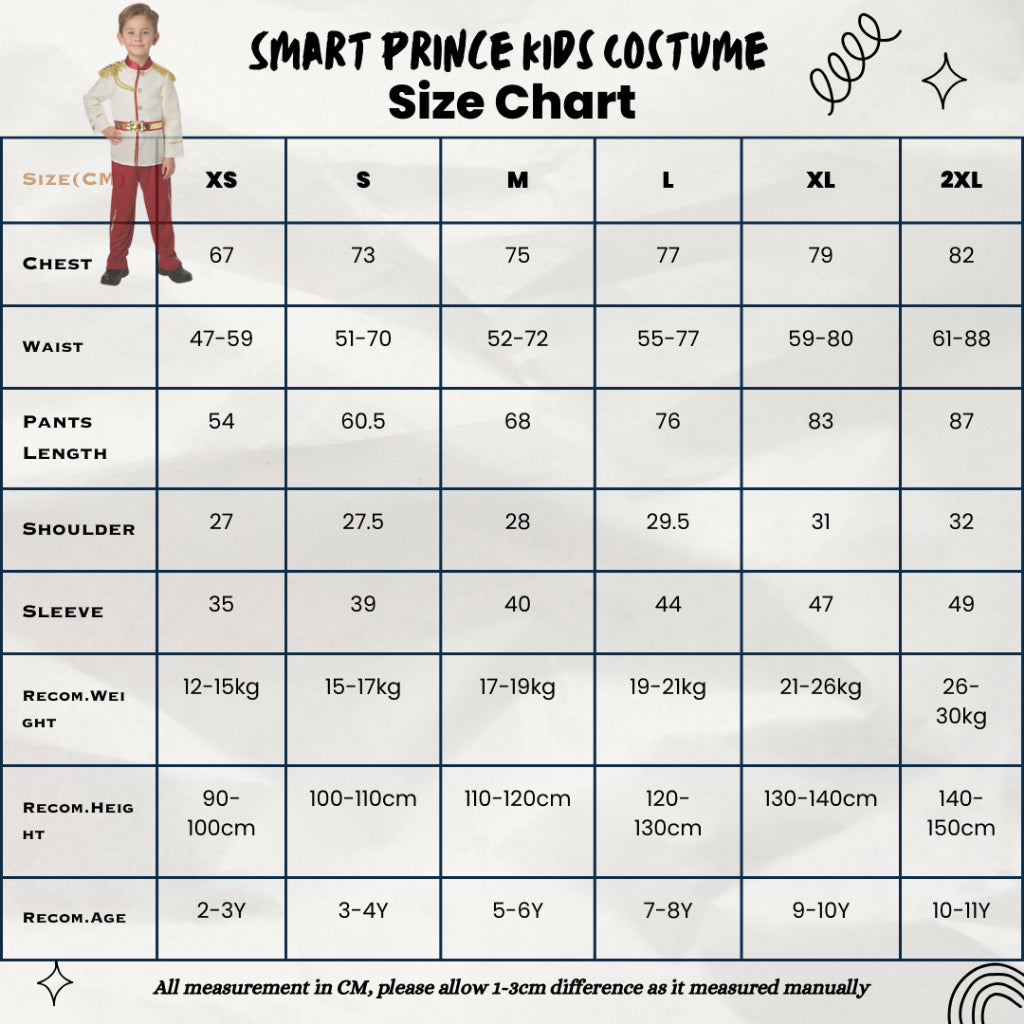 Costume Prince/King/Aladdin(Kids and Adults)