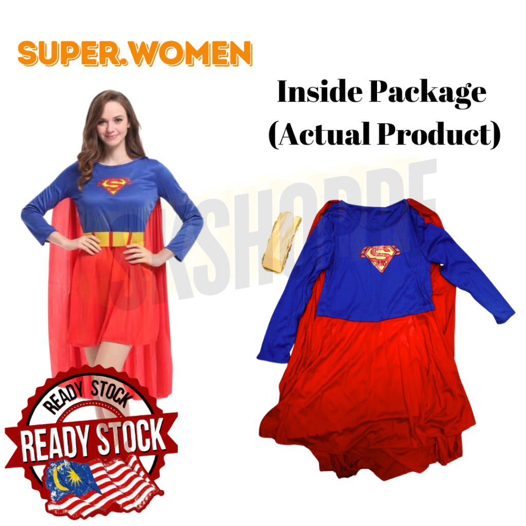 Costume Super hero, Wonder girl , super Girl , super-man,Captain Girl, Spider Girl, Bat girl (Adult) Muscle Version