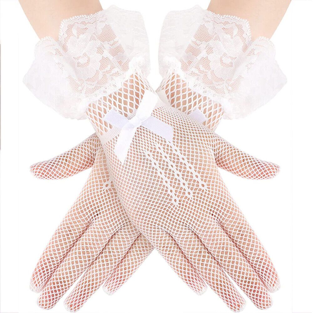 Ready Stock Princess Kids Girl Glove Event Party Various Design Mesh