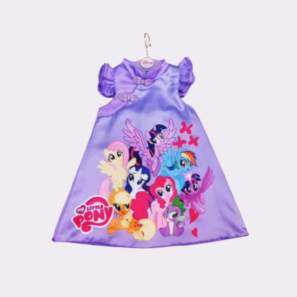 CNY Cartoon Dress (Cheongsam Style) Pony Sofia