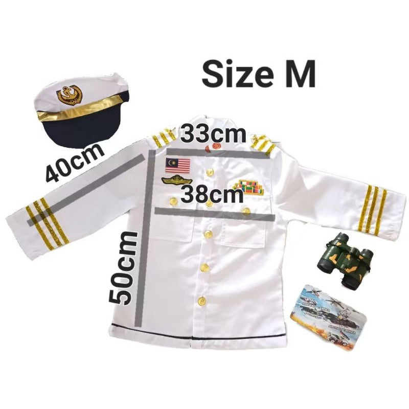 [SK Shoppe] Costume Occupation Kids Unisex [Free Size] (Doctor,Worker,Nurse,Air Stewardess,Police,Firefighter,Navy,Pilot