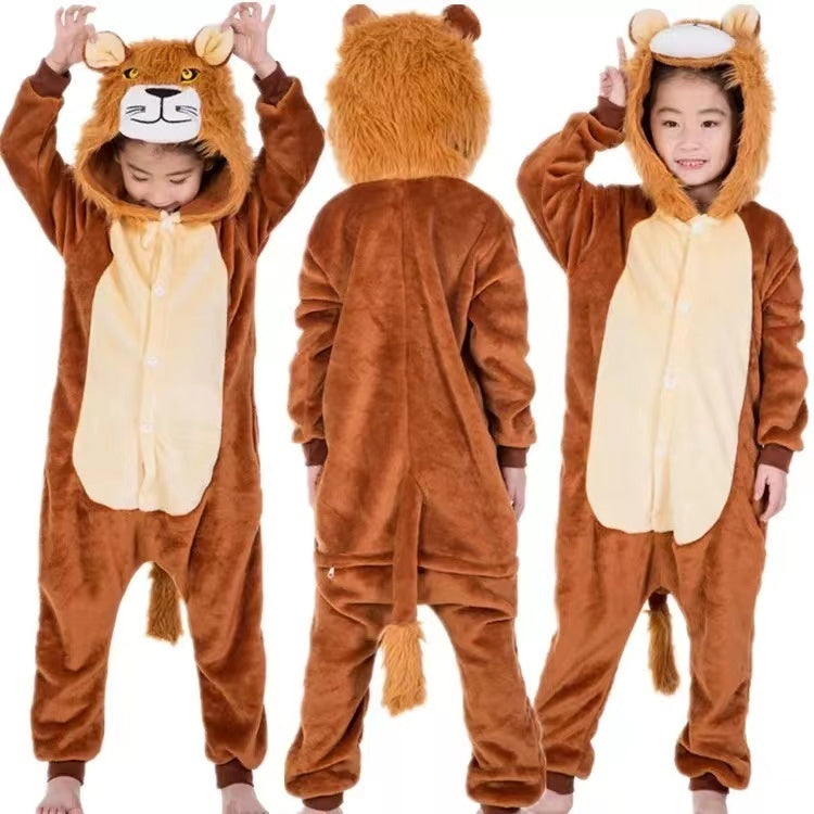 Costume Unicorn, Dinosaur, Lion, Tiger, Leopard, Deer Kids Cosplay Event Party Halloween