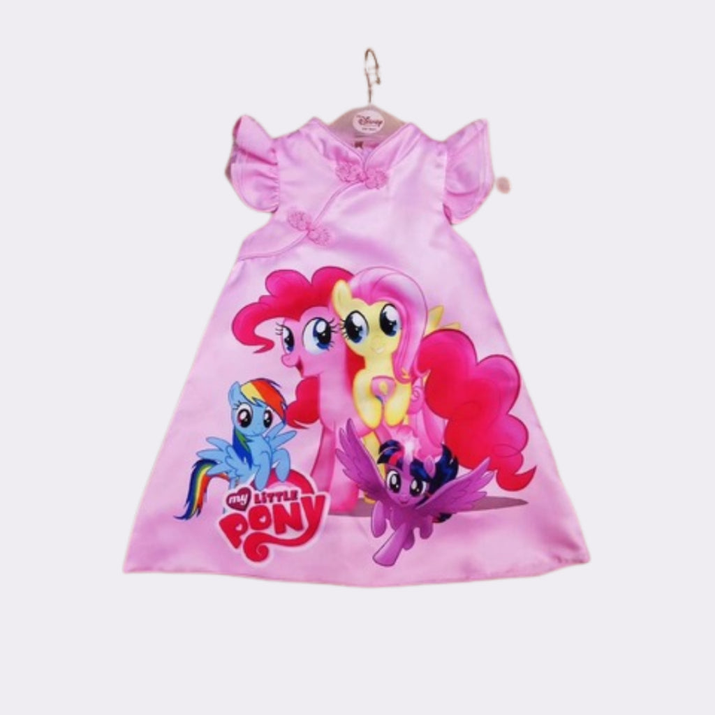 CNY Cartoon Dress (Cheongsam Style) Pony Sofia