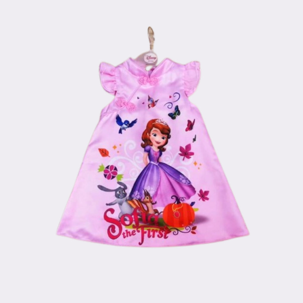 CNY Cartoon Dress (Cheongsam Style) Pony Sofia