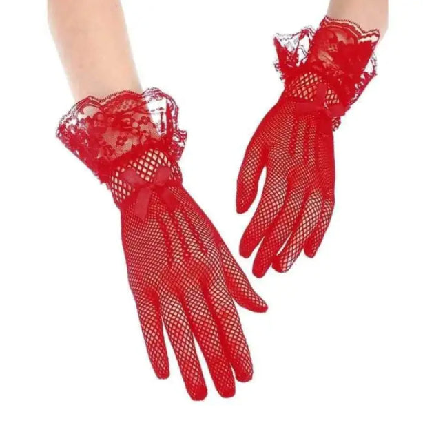 Ready Stock Princess Kids Girl Glove Event Party Various Design Mesh