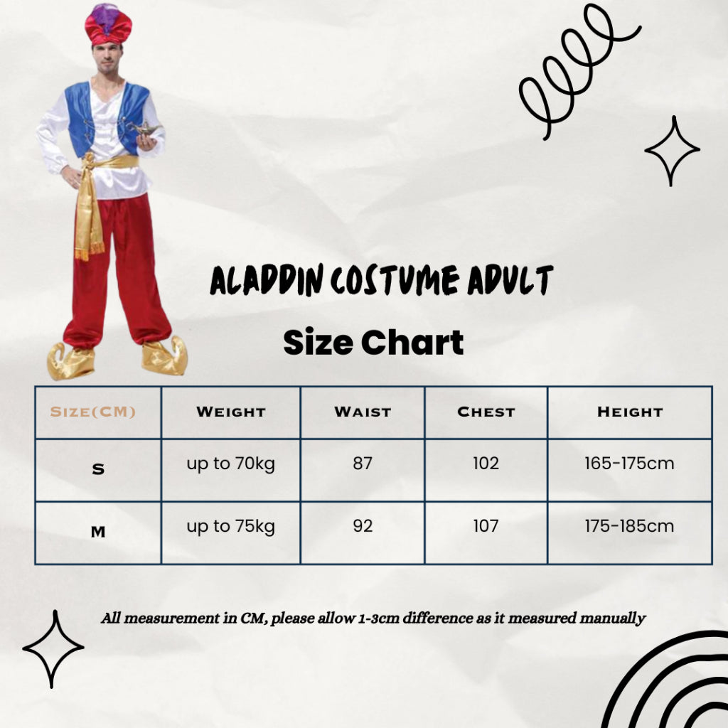 Costume Prince/King/Aladdin(Kids and Adults)