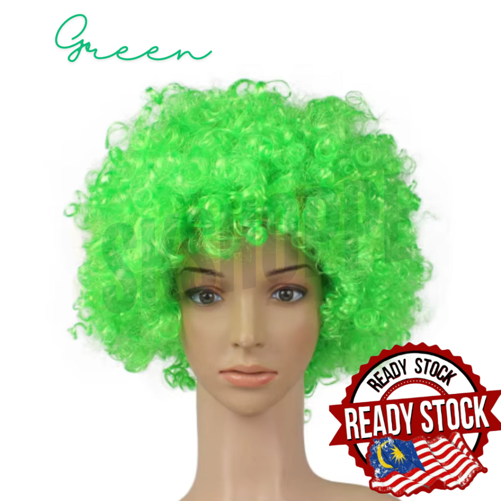 Kids Anime Football Fan Wig Cheap African Clown Wig Party Synthetic Halloween Carnival Hair Wednesday Goku Mermaid