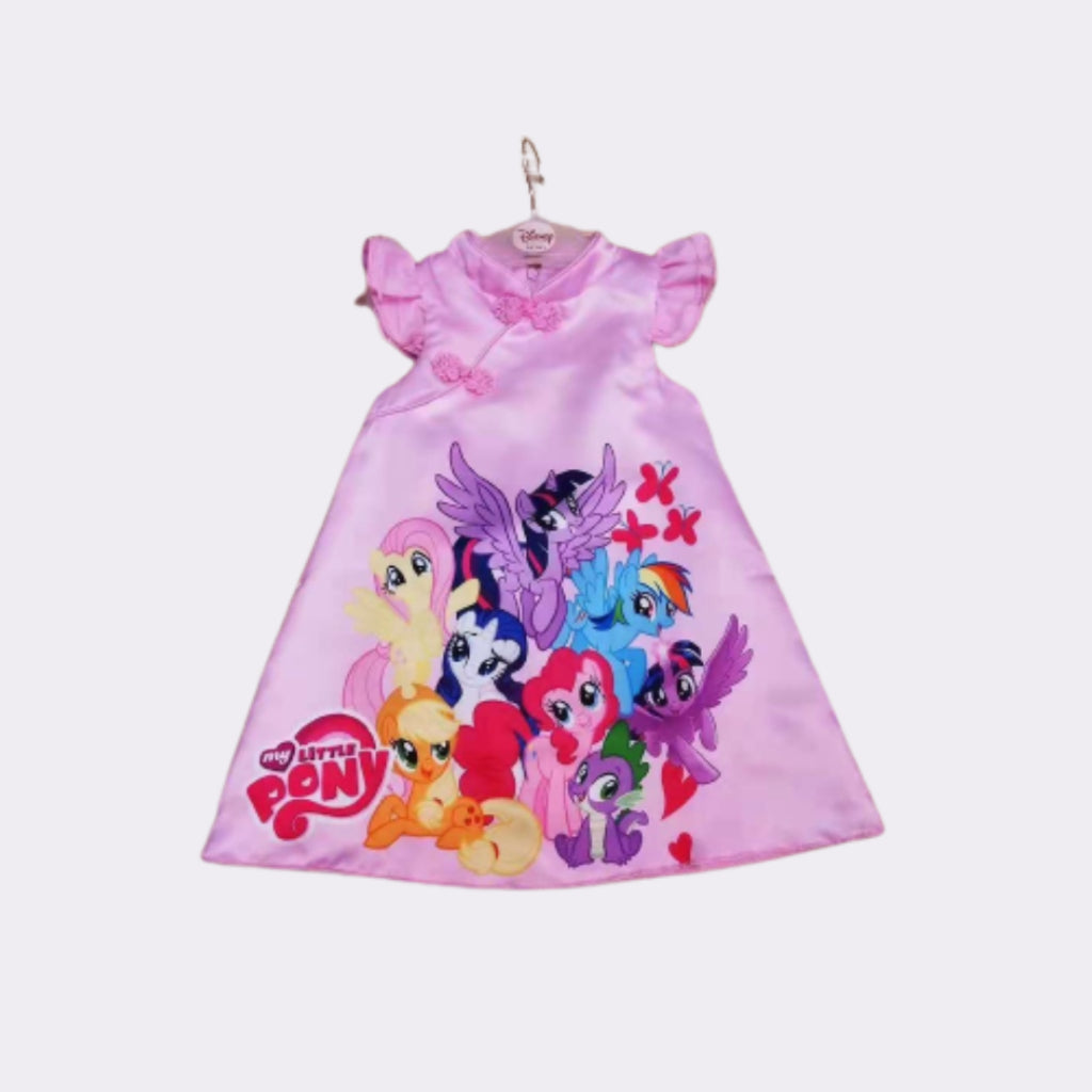 CNY Cartoon Dress (Cheongsam Style) Pony Sofia