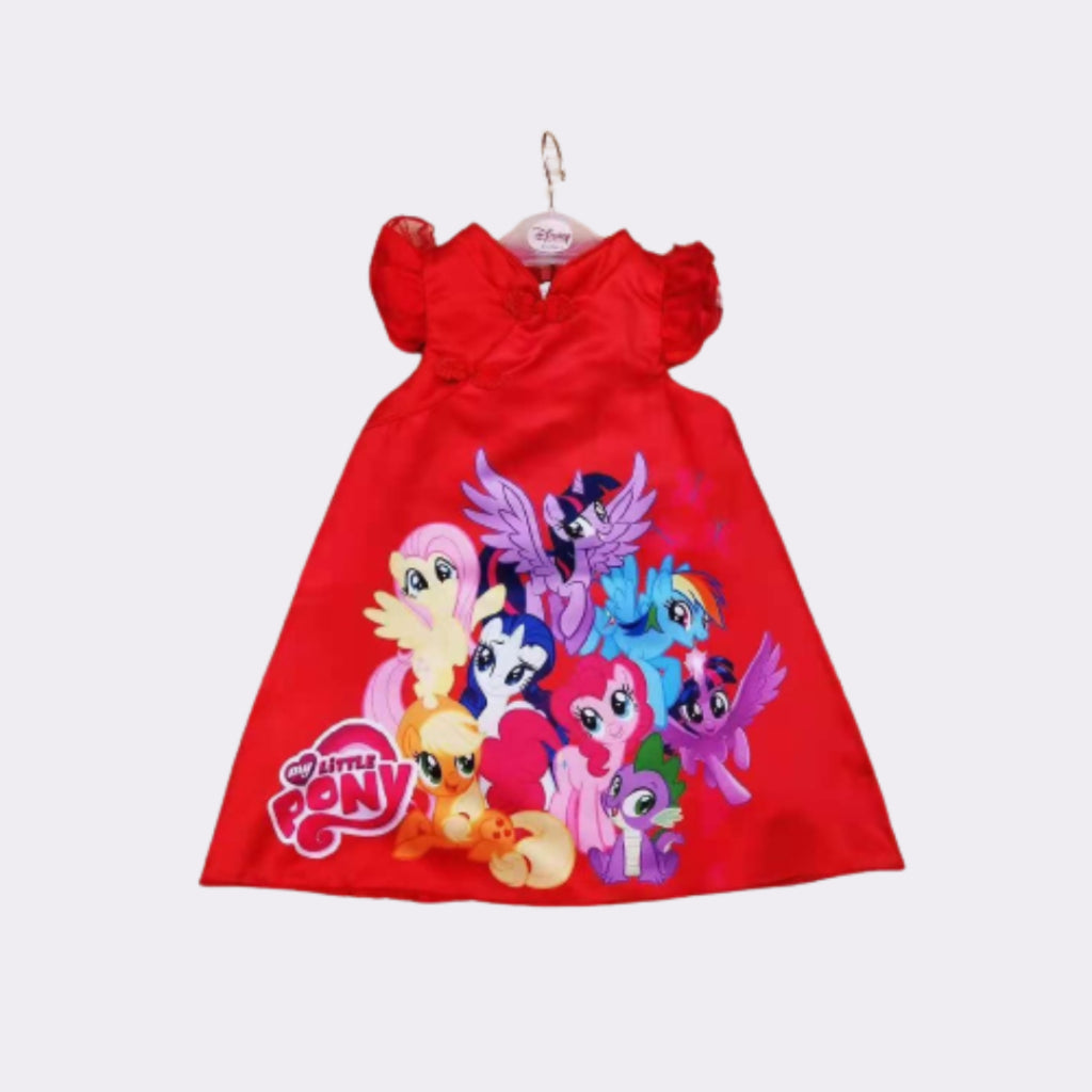 CNY Cartoon Dress (Cheongsam Style) Pony Sofia