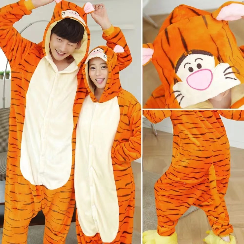 Kigurumi Onesies Adult Animal Cartoon Pajamas Jumpsuit Girls Boys Cosplay Costumes