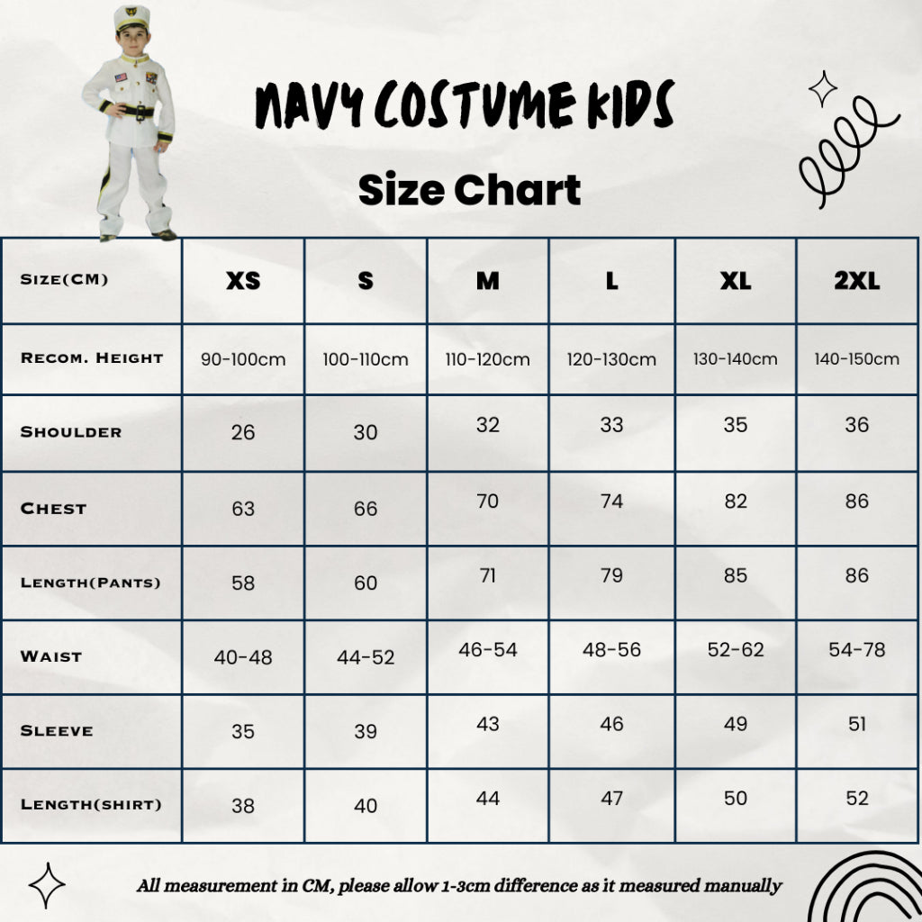 Costume Occupation (Sizes)[Doctor,AirForce,Pollice,Soldier,Navy,Nurse,Lawyer,Fireman,Pilot]