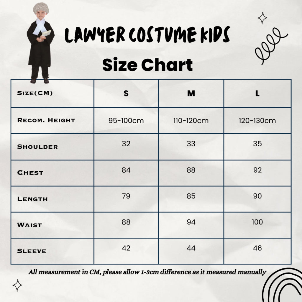 Costume Occupation (Sizes)[Doctor,AirForce,Pollice,Soldier,Navy,Nurse,Lawyer,Fireman,Pilot]