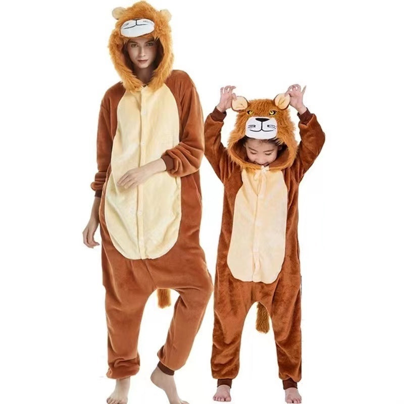 Kigurumi Onesies Adult Animal Cartoon Pajamas Jumpsuit Girls Boys Cosplay Costumes